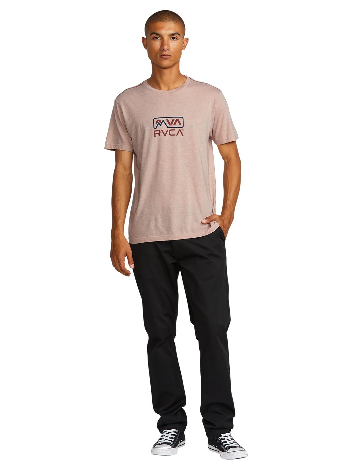 RVCA Men's MNT Red Stitch T-Shirt