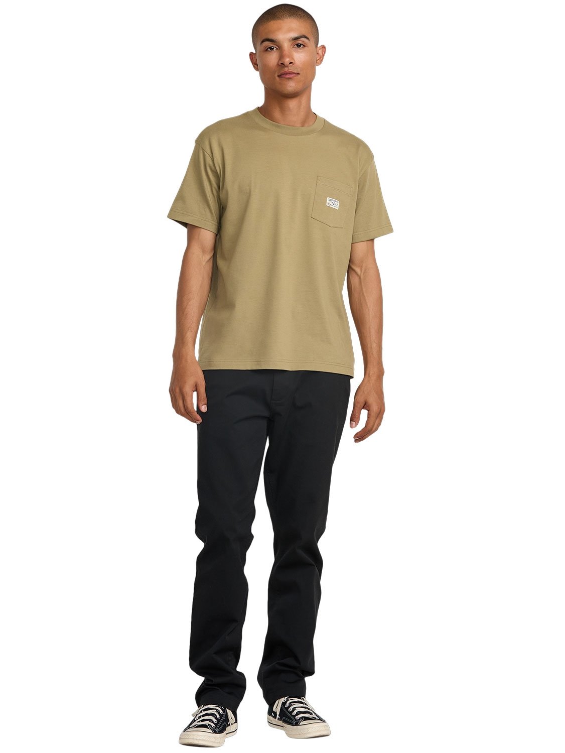 RVCA Mens Exotica Pocket T-Shirt