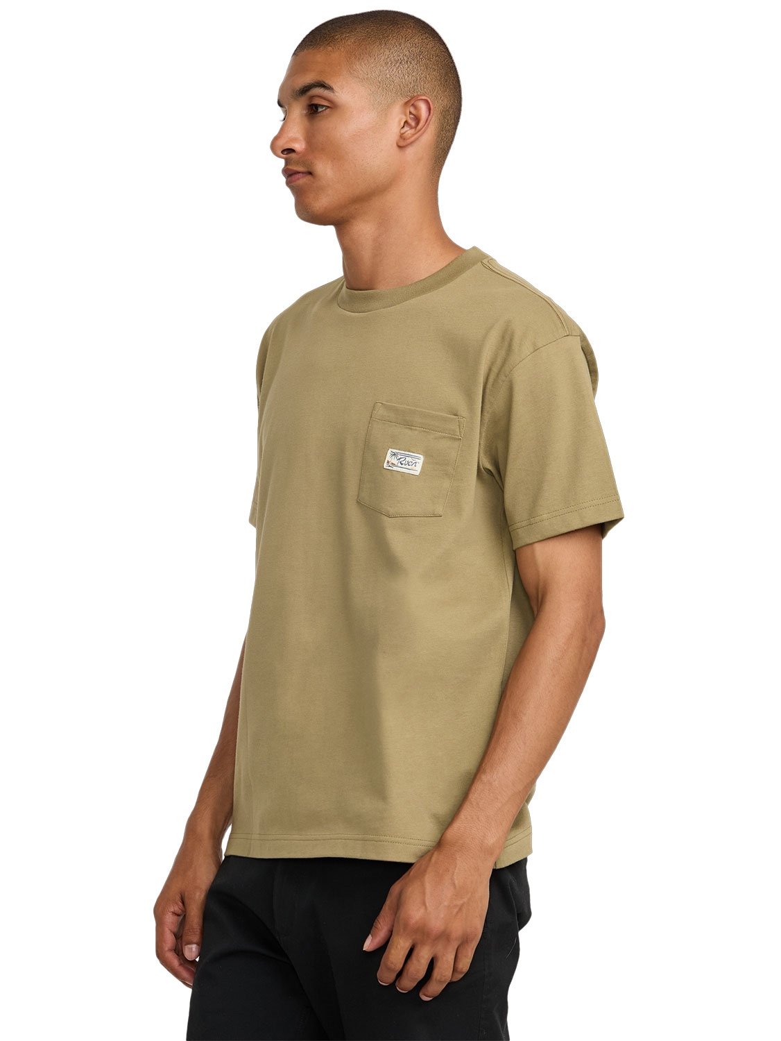 RVCA Mens Exotica Pocket T-Shirt