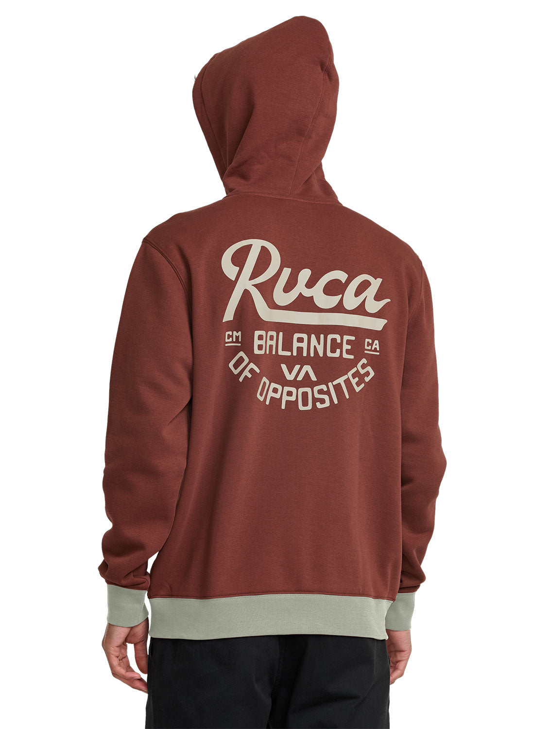 RVCA Men's Script Sealed Zip-Thru Hoodie