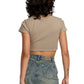 RVCA Ladies Stoned Half Baby T-Shirt