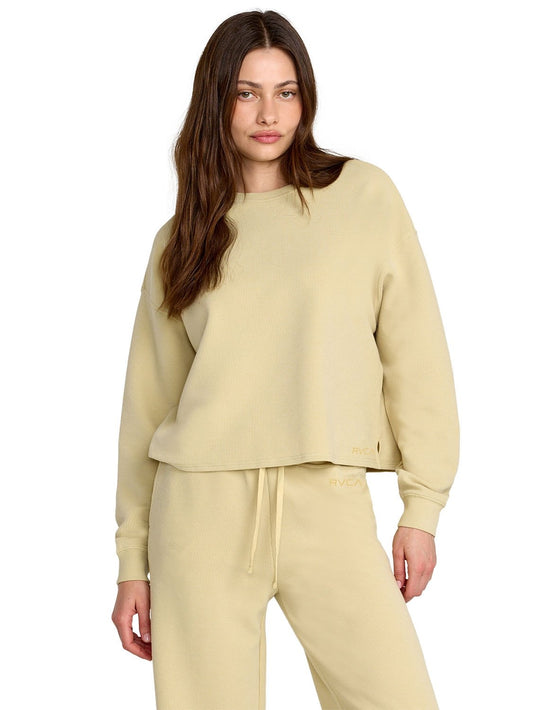 RVCA Ladies Glory Waffle Pullover