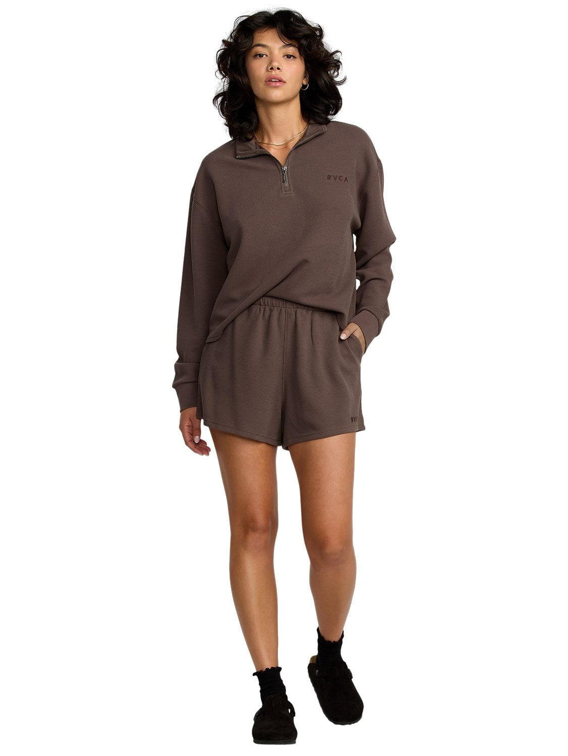 RVCA Ladies Glory Waffle Short