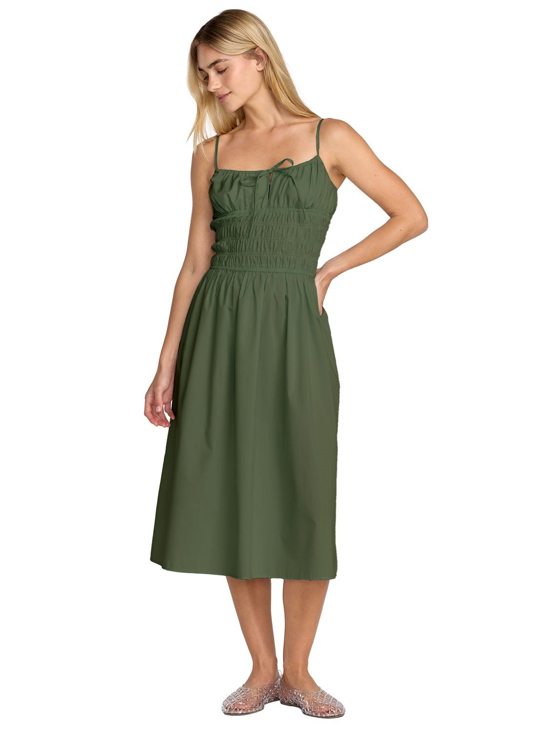 RVCA Ladies Raya Midi Dress
