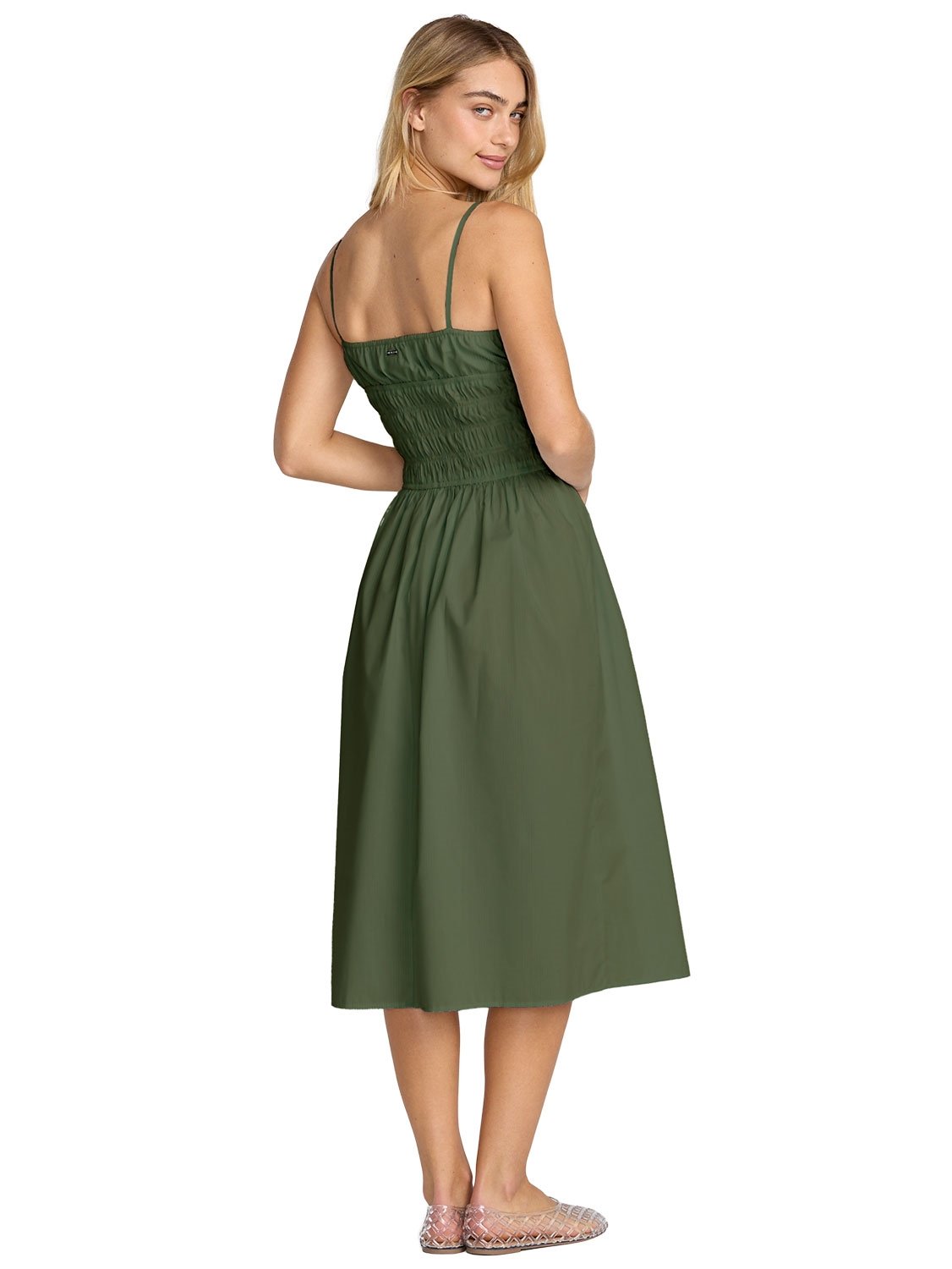 rvca green dress Macarthur - Women's Green Mini Dress