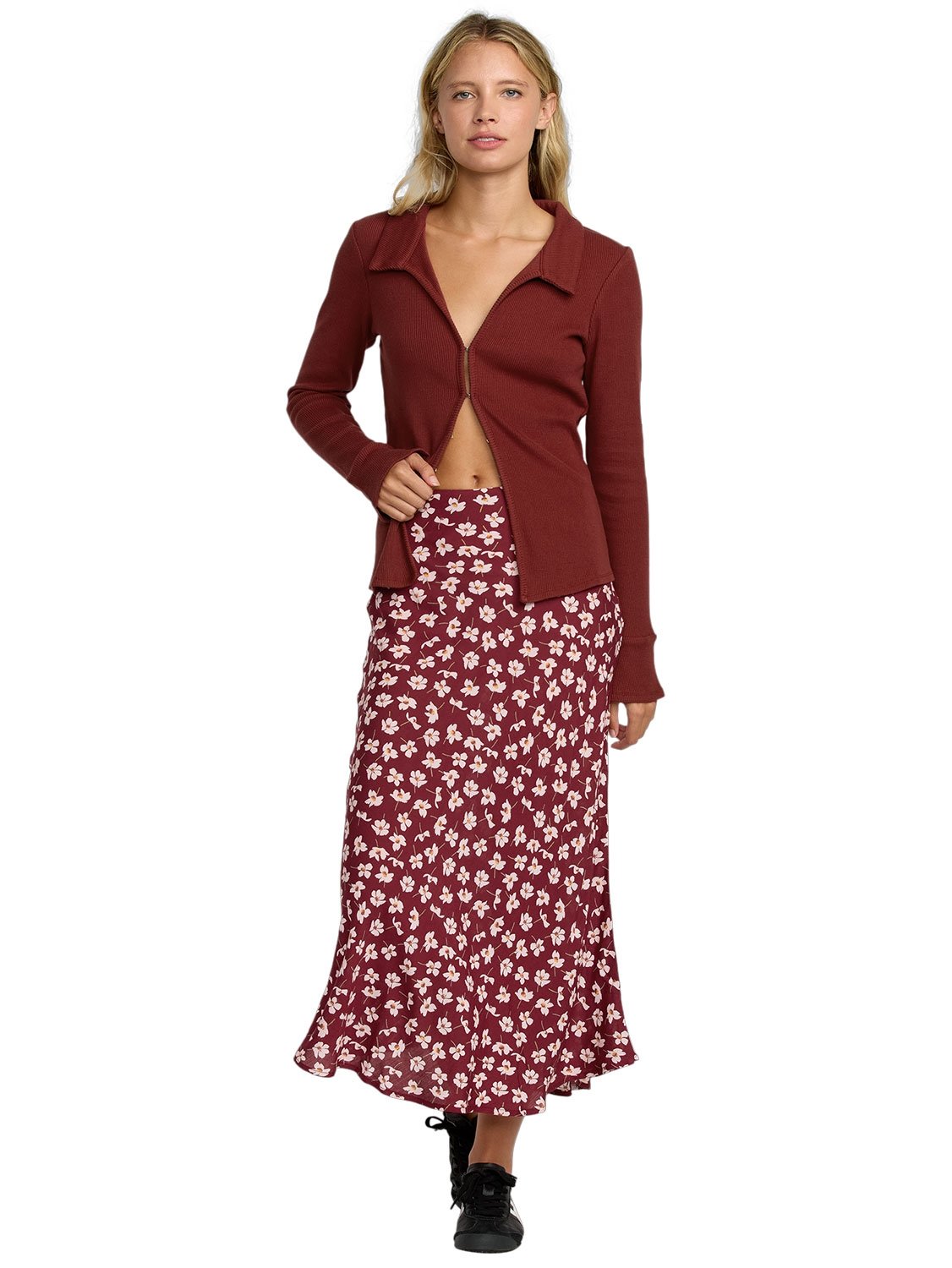 RVCA Ladies Annika Midi Skirt
