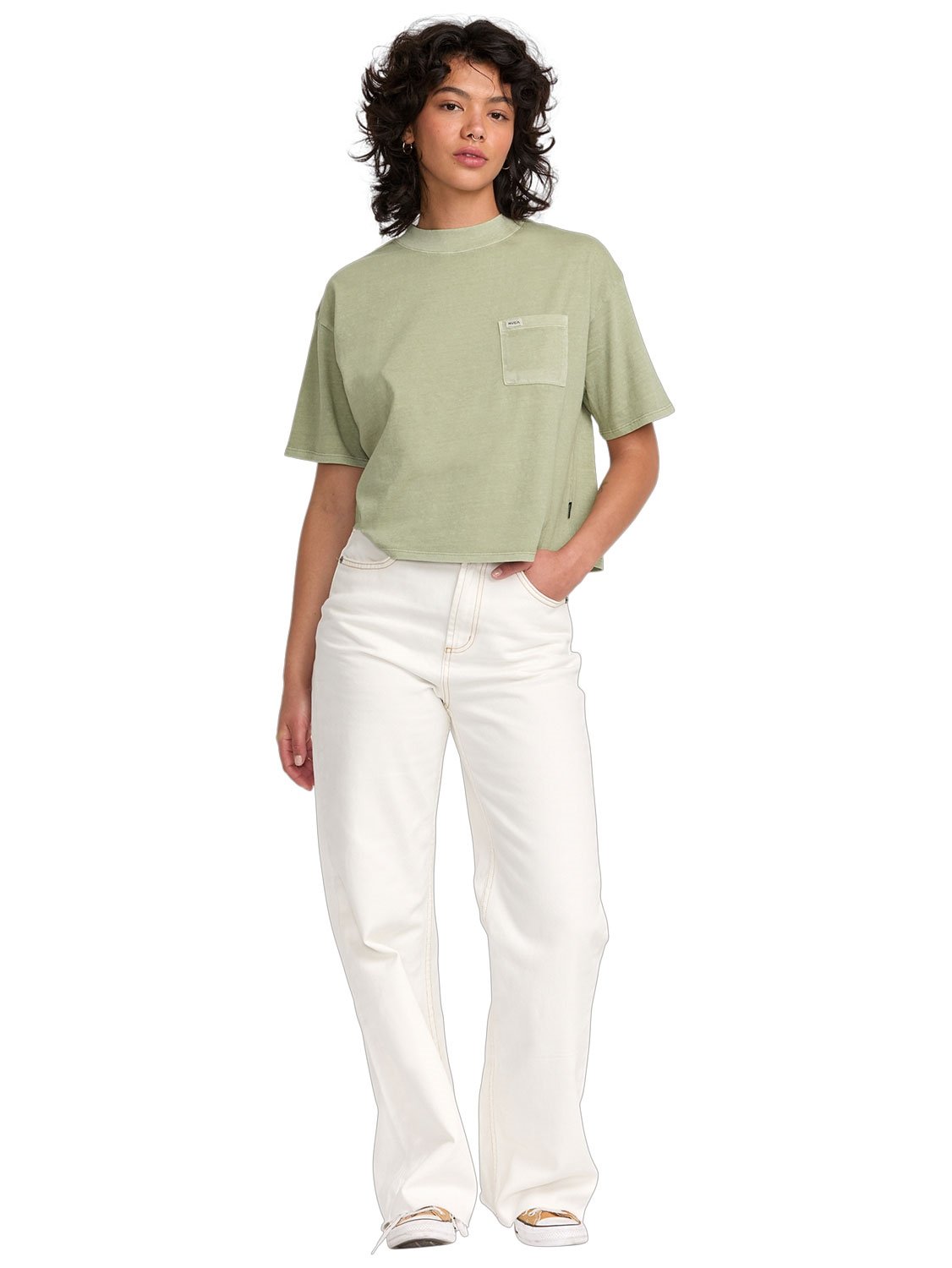 RVCA Ladies Kinney Pocket T-Shirt