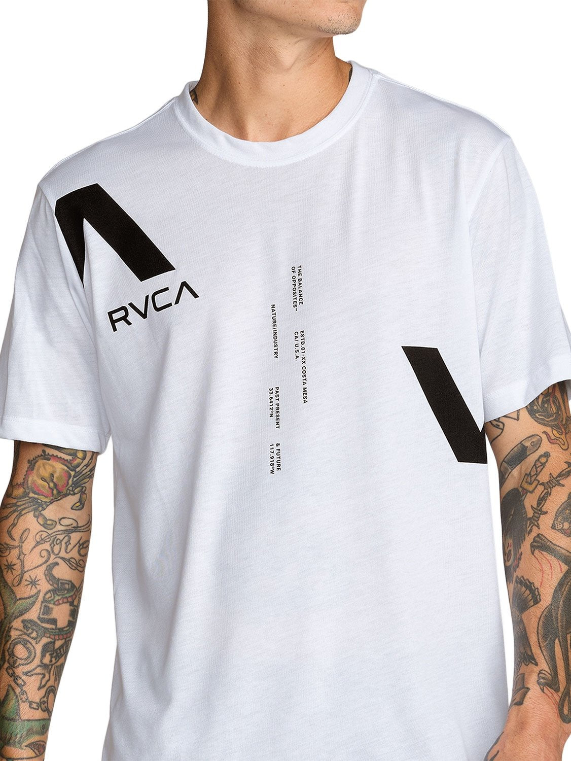 SIVA / シヴァ / Cut-out T-Shirt 2009 アーカイヴ RVCA Men's VA Divided T-Shirt | Boardriders