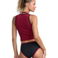RVCA Ladies Aren Zip Up Tank
