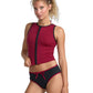 RVCA Ladies Aren Zip Up Tank