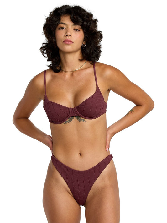 RVCA Ladies Chevy Grooves 90s Underwire Bikini Top