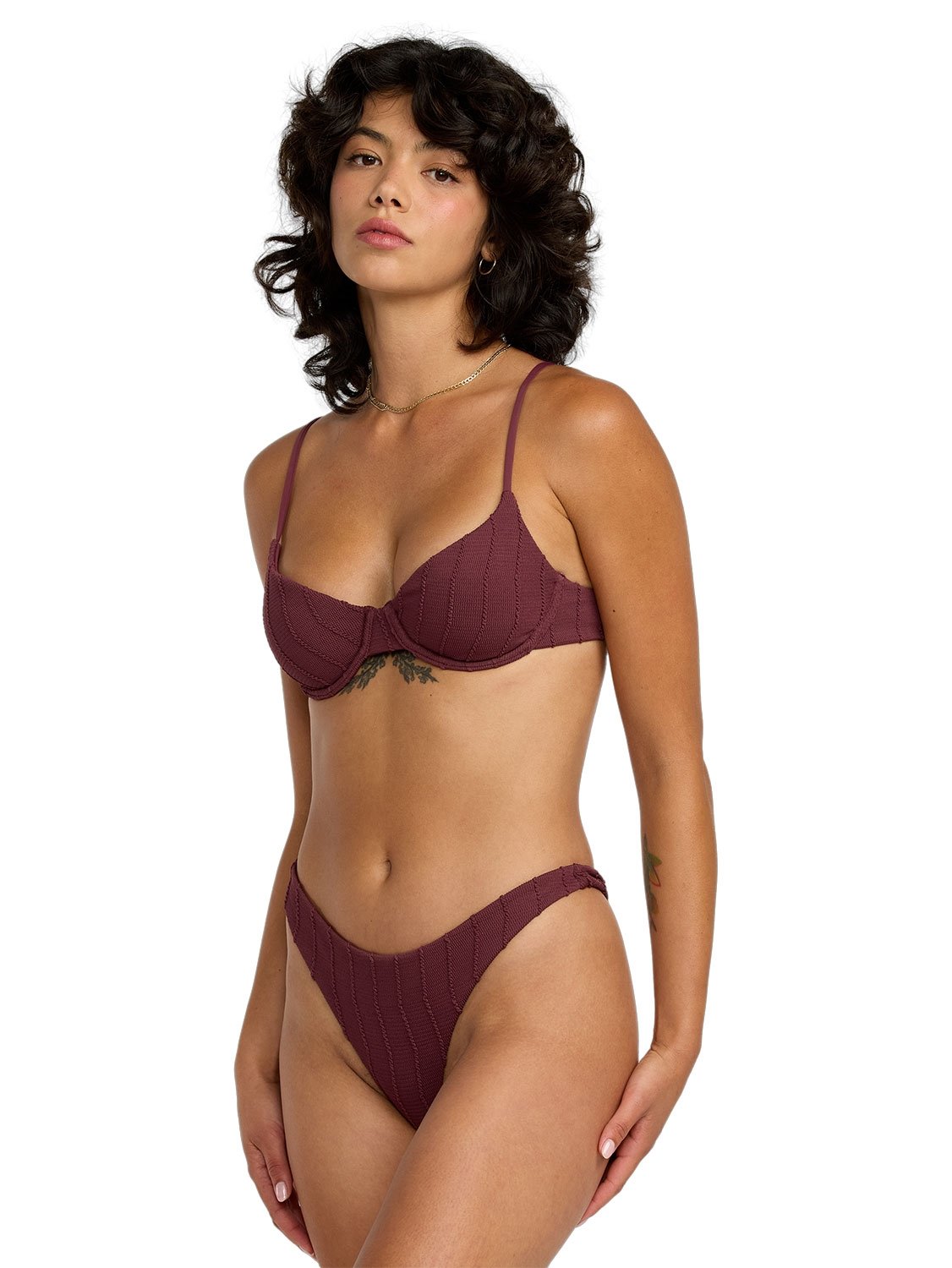 RVCA Ladies Chevy Grooves Ultra Skimpy Bikini Bottom
