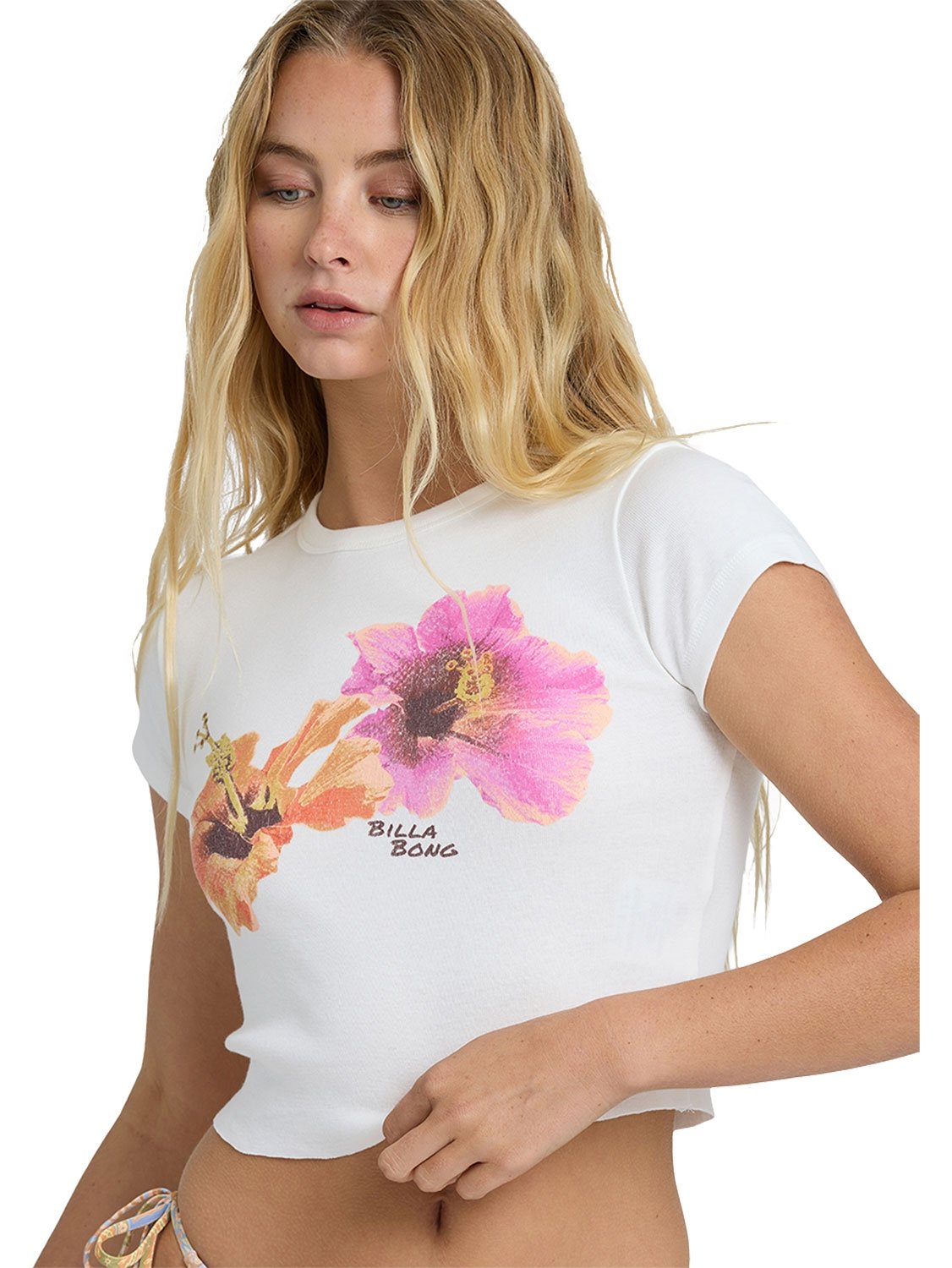 Billabong Ladies Cool Girls Only Cropped T-Shirt