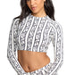 Billabong Ladies Wave Watcher Cropped Rashgaurd