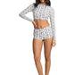 Billabong Ladies Wave Watcher Cropped Rashgaurd