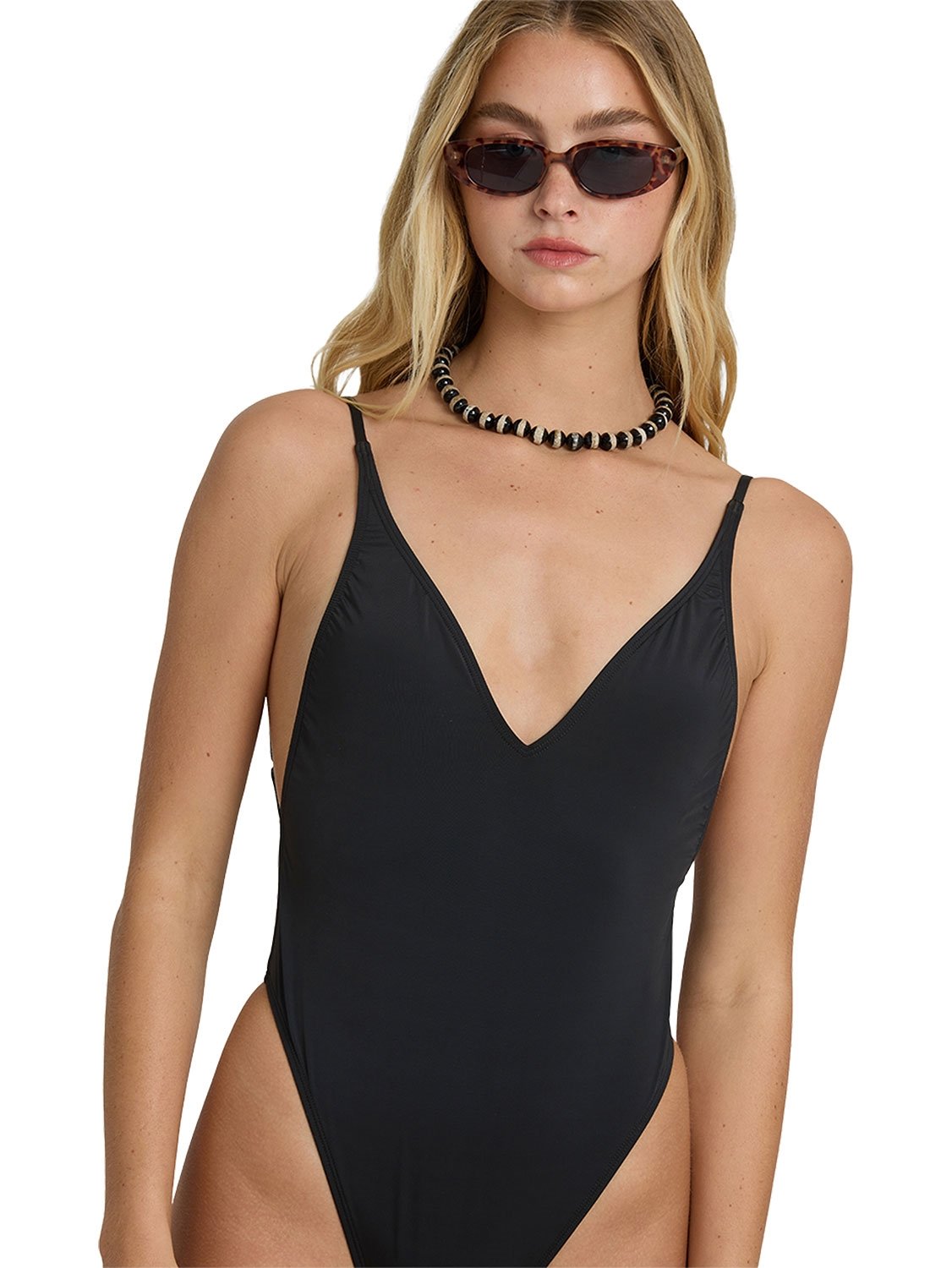 Billabong Ladies Sol Searcher Deep V One-Piece Swimsuit