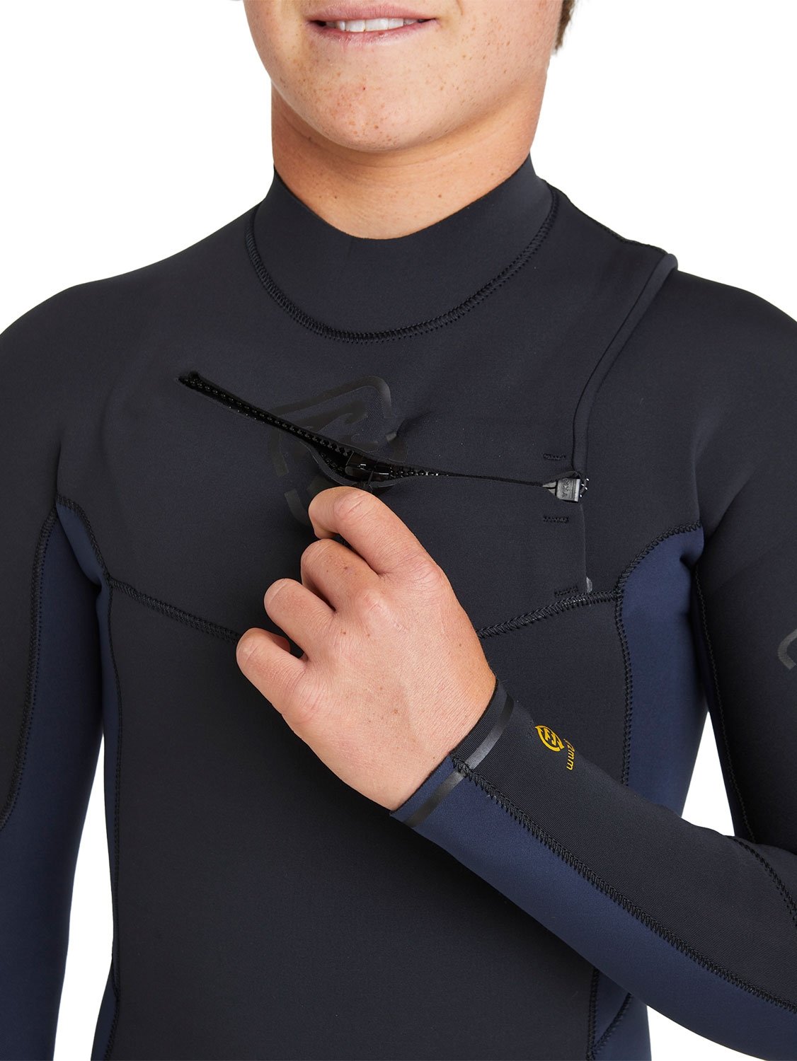 Billabong Boys 403 Absolute Natural Chest Zip Wetsuit