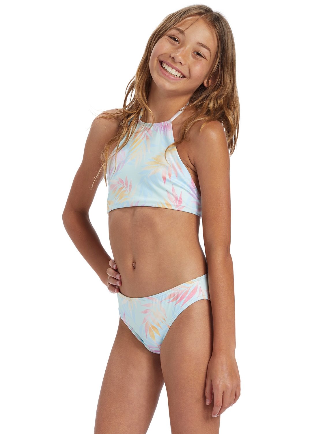 Billabong Girls Sweet Tropic High Neck Swim Set