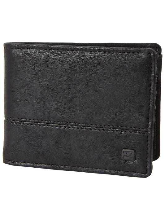 Billabong Men's Dimension Vegan Leather Bi-Fold Wallet