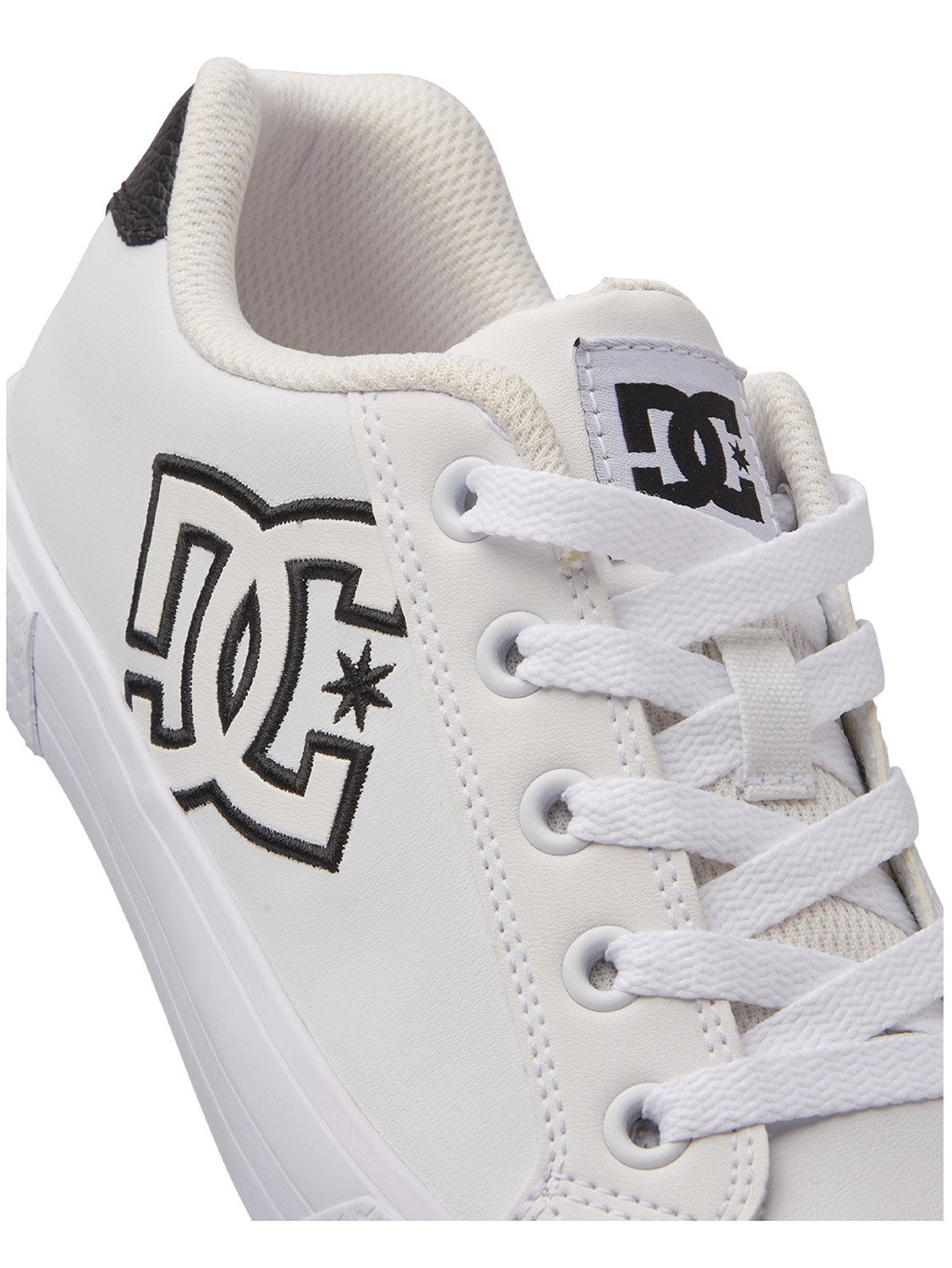 Dc Chelsea White Black Women s Sneakers Uk 6 White Leather