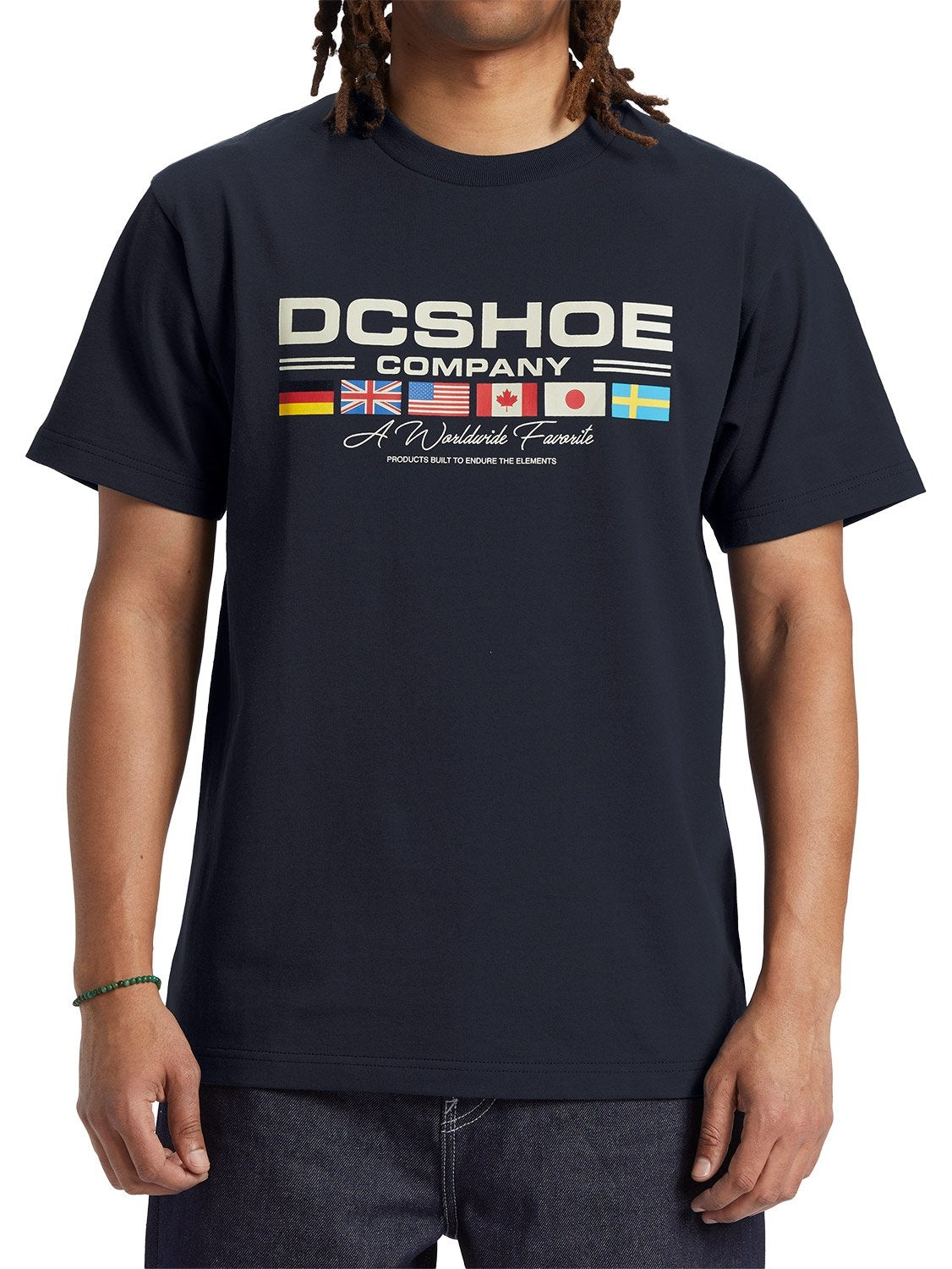 DC Men's Worldwide Fav T-Shirt Navy