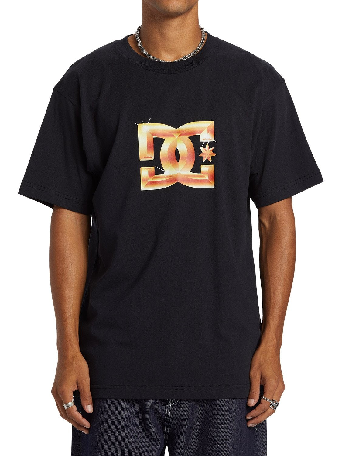 DC Men's Star Chrome Bevel T-Shirt