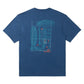 Quiksilver Men's Blue Print T-Shirt