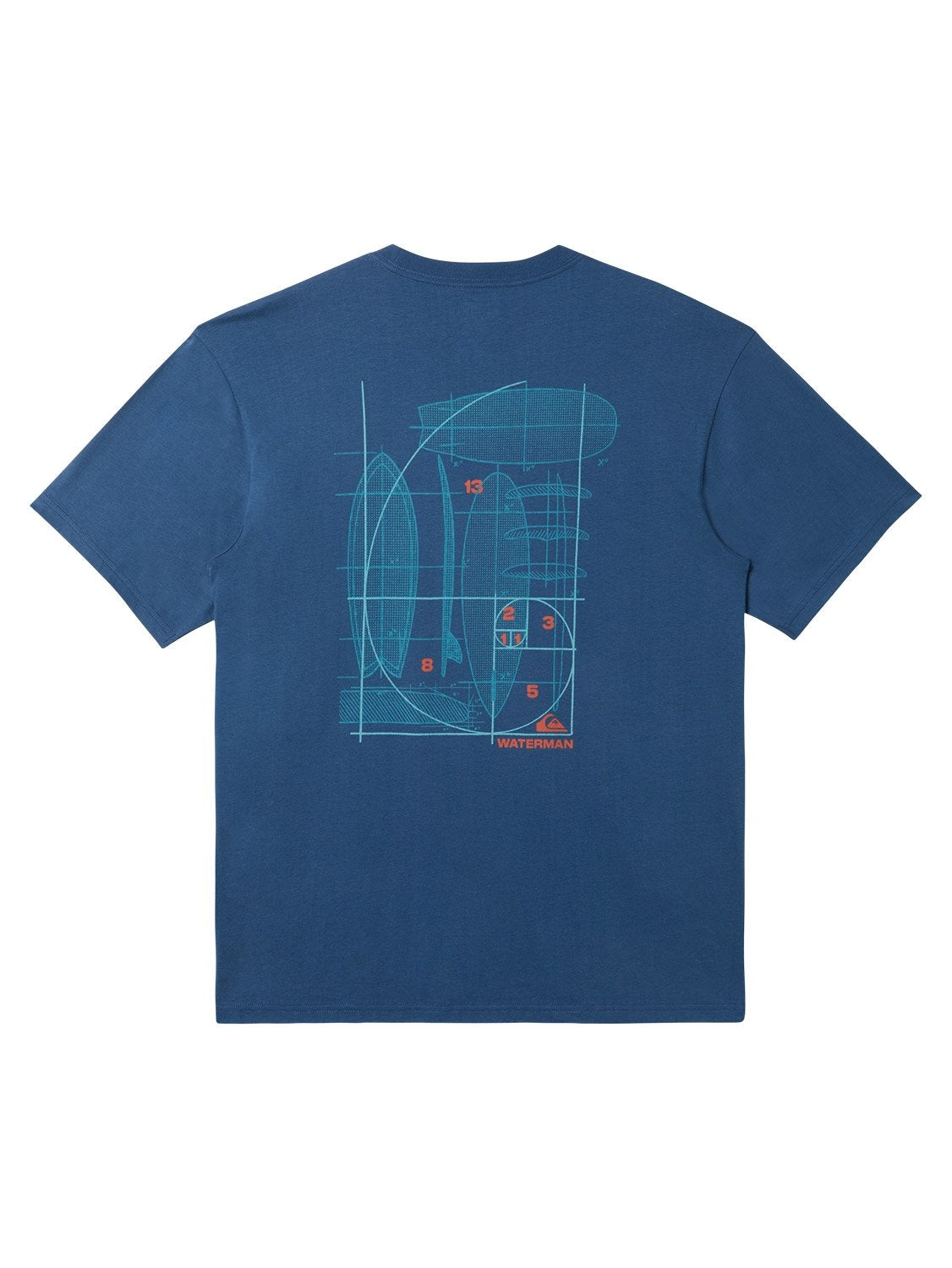 Quiksilver Men's Blue Print T-Shirt