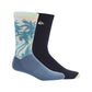 Quiksilver Men's Crew Stripe 2 Pack Socks