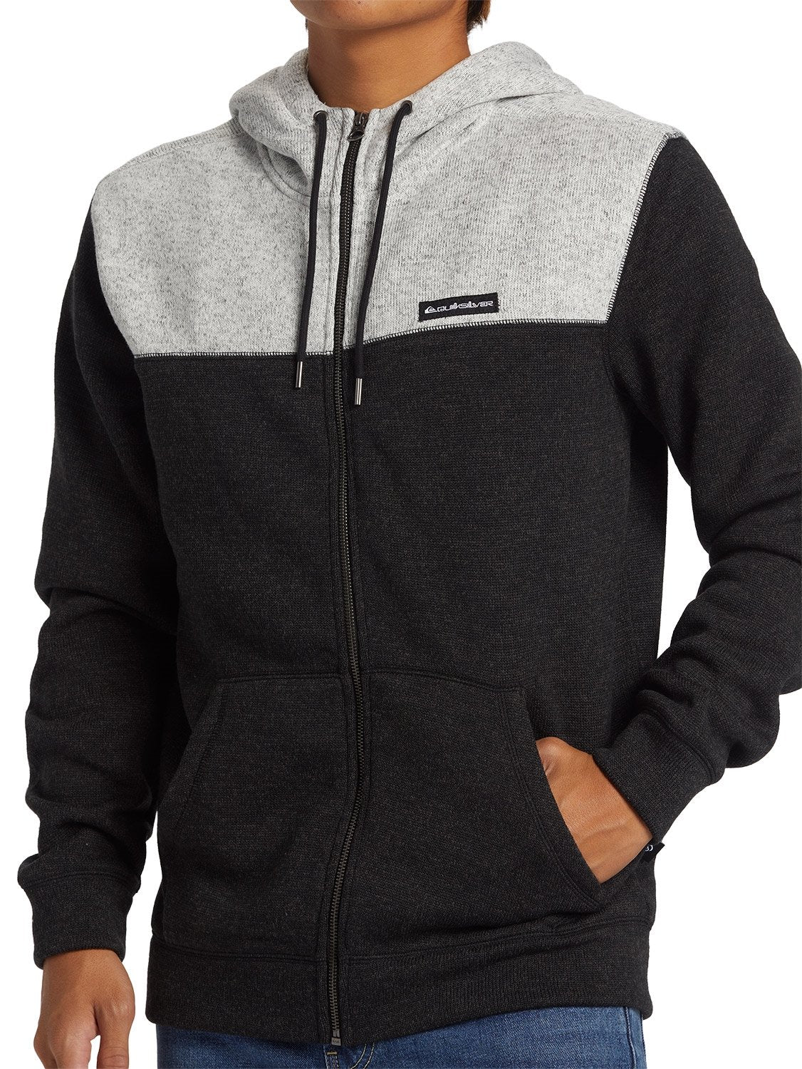 Quiksilver Men's Keller Block Zip-Thru Hoodie