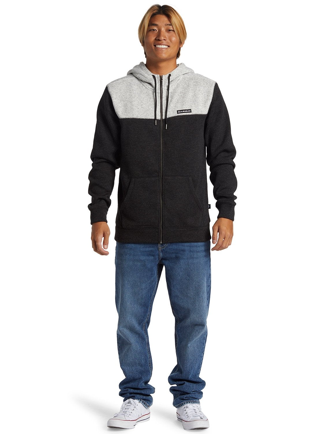 Quiksilver Men s Keller Block Zip Thru Hoodie Boardriders