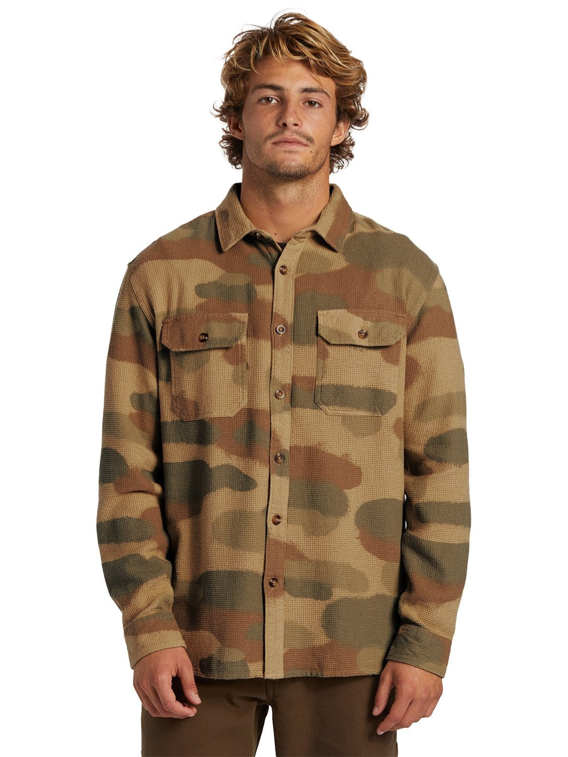 Mens on sale camo overshirt