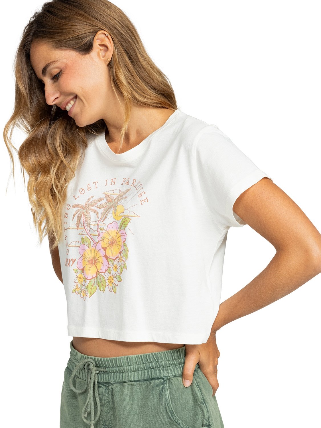 Roxy Ladies Hibiscus Paradise Tank T-Shirt