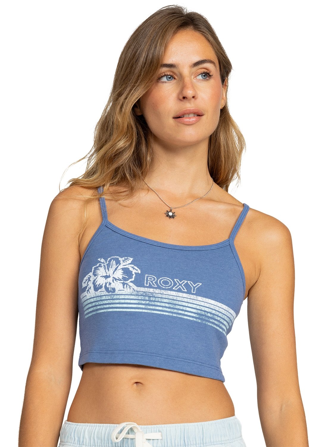 Roxy Ladies Hibiscus Stripe Dive In Tank