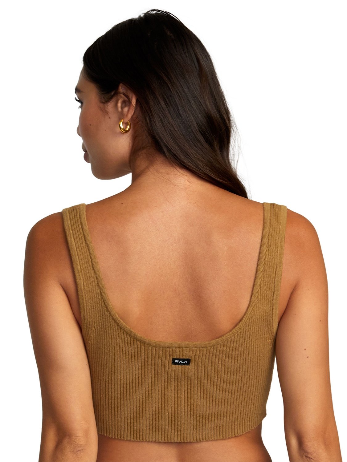 RVCA Ladies Roundabout Cropped Tank Top