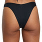 RVCA Ladies Solid Medium French Bikini Bottom