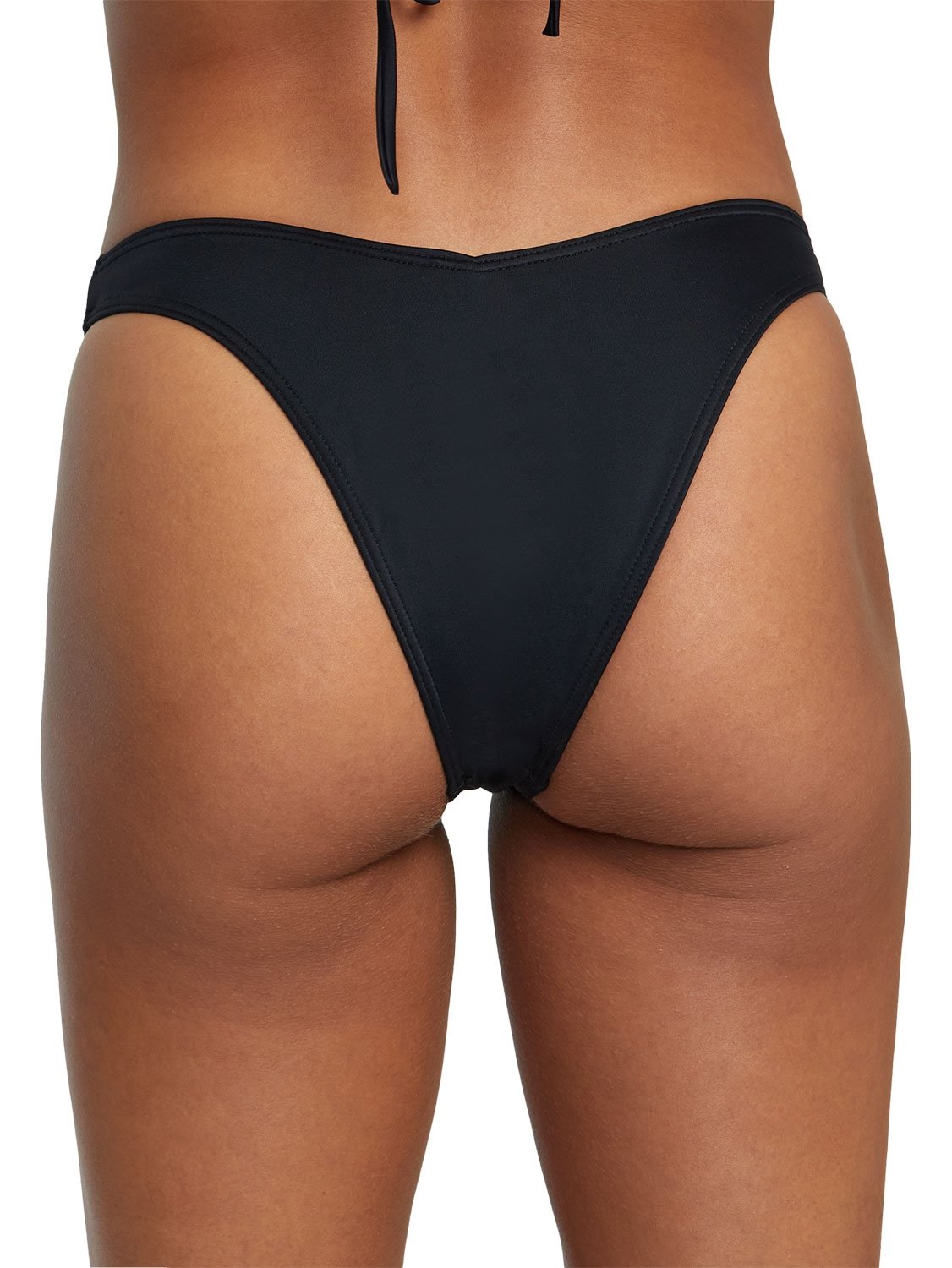 RVCA Ladies Solid Medium French Bikini Bottom