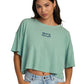 RVCA Ladies Boyfriend Crop T-Shirt