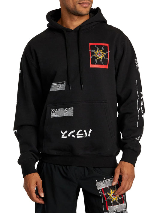 RVCA Men's Black Sun Hoodie