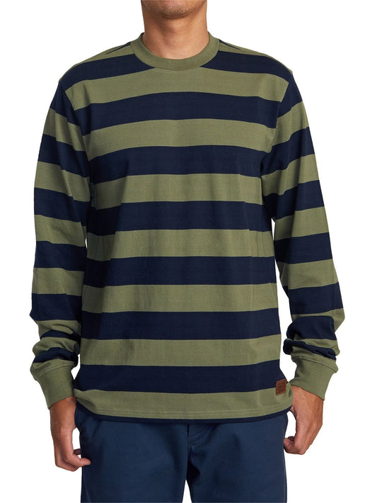 RVCA Men's Chainmail Stripe Pullover