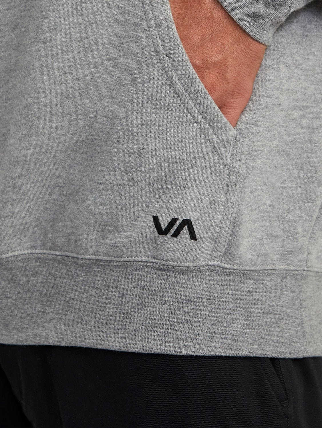 Grey rvca hoodie sale