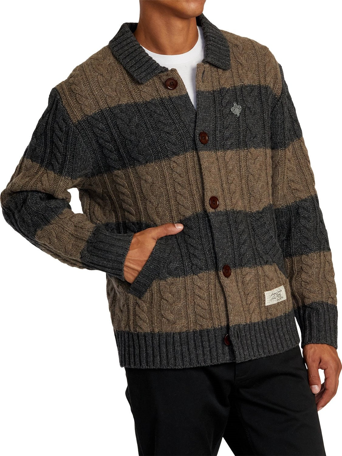 RVCA Men's Chefs Kiss Cardigan