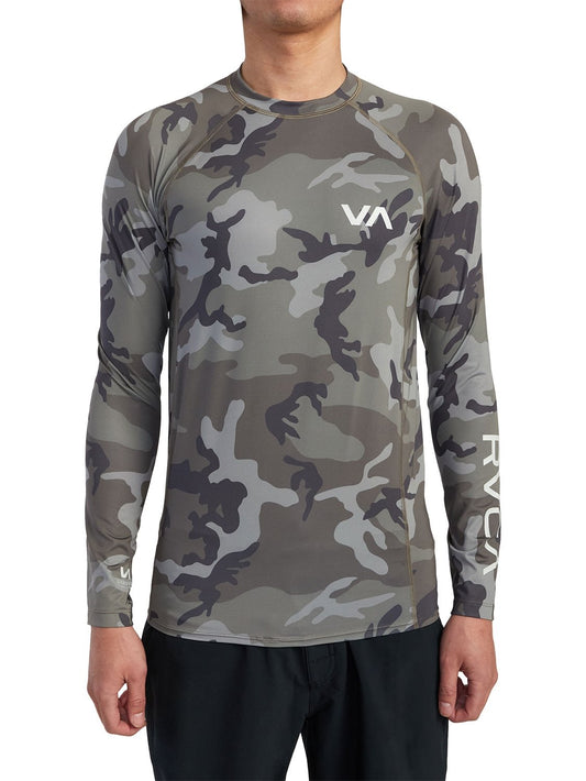 RVCA Men's Long Sleeve Rashgaurd