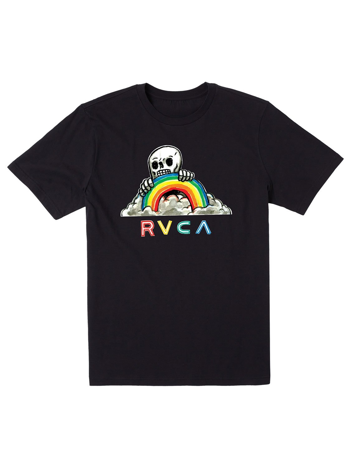 RVCA Men's Rainbow Skulls T-Shirt