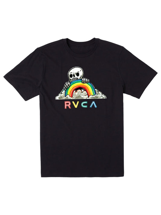 RVCA Men's Rainbow Skulls T-Shirt