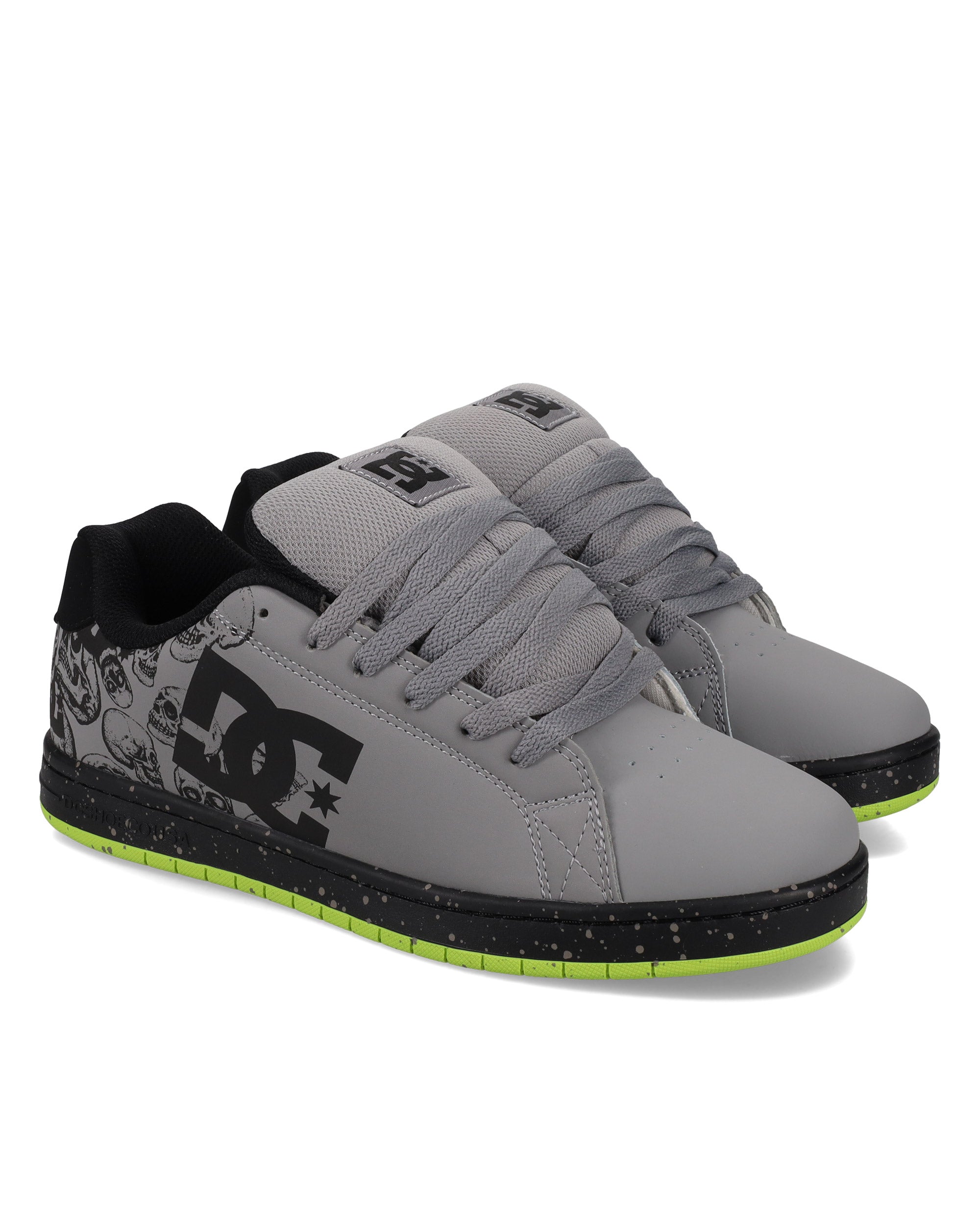 DC Gaveler - Scarpe Uomo Nero/Grigio - Suola Pill Pattern - Taglia 10.5
