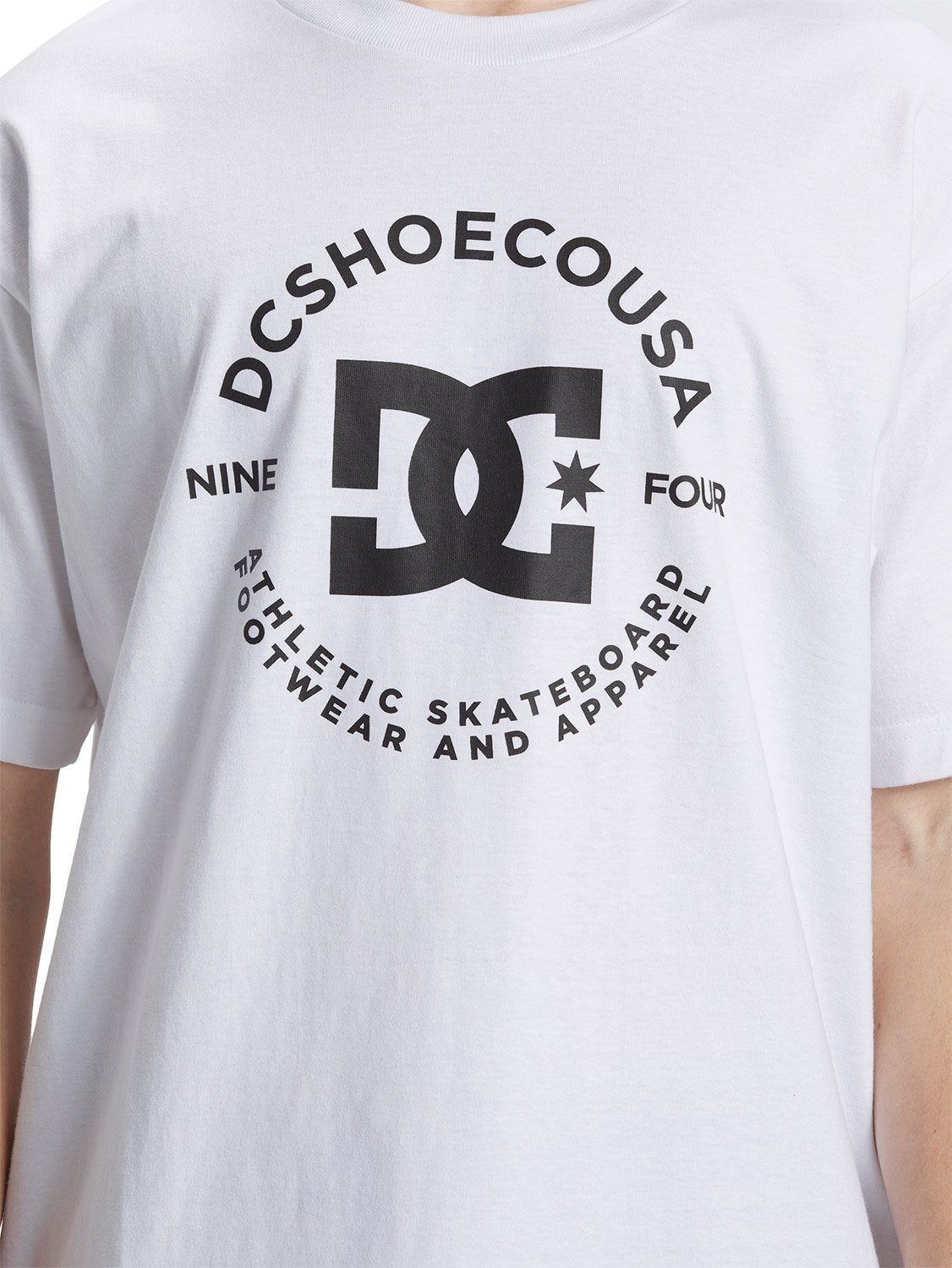 DC STAR PILOT SS - White - Black Logo (WBB0) | Boardriders
