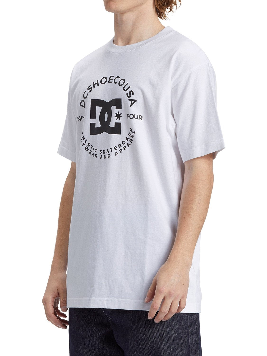 DC STAR PILOT SS - White - Black Logo (WBB0) | Boardriders