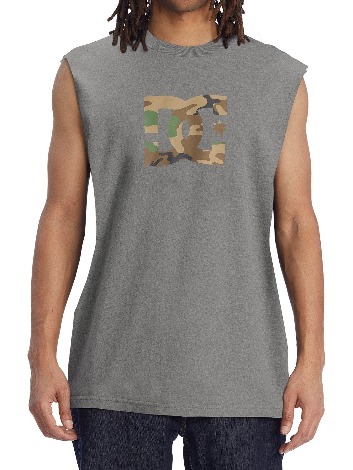 DC Men's Star Fill Camo Muscle Vest