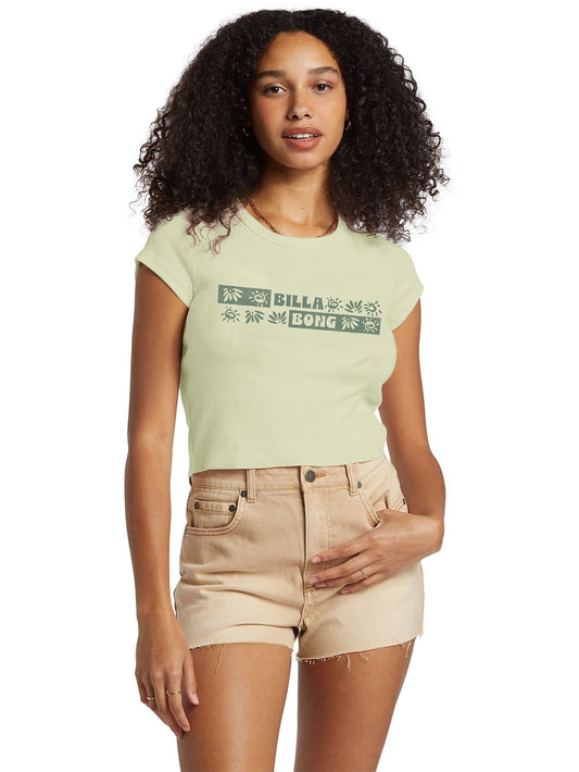 Billabong Ladies Paradise Way Cropped T-Shirt